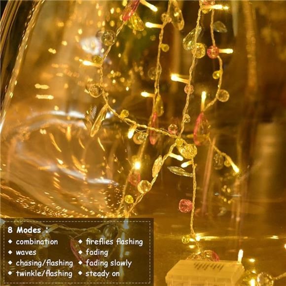Battery Operated Indoor House String lights Bohemia style String with Colorful - Picture 4 of 6
